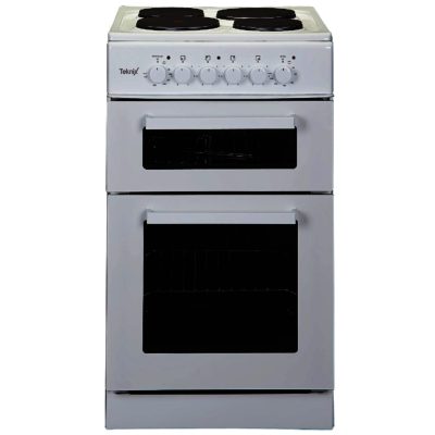 Teknix TK50TEW 50cm Twin Cavity Electric Cooker in White